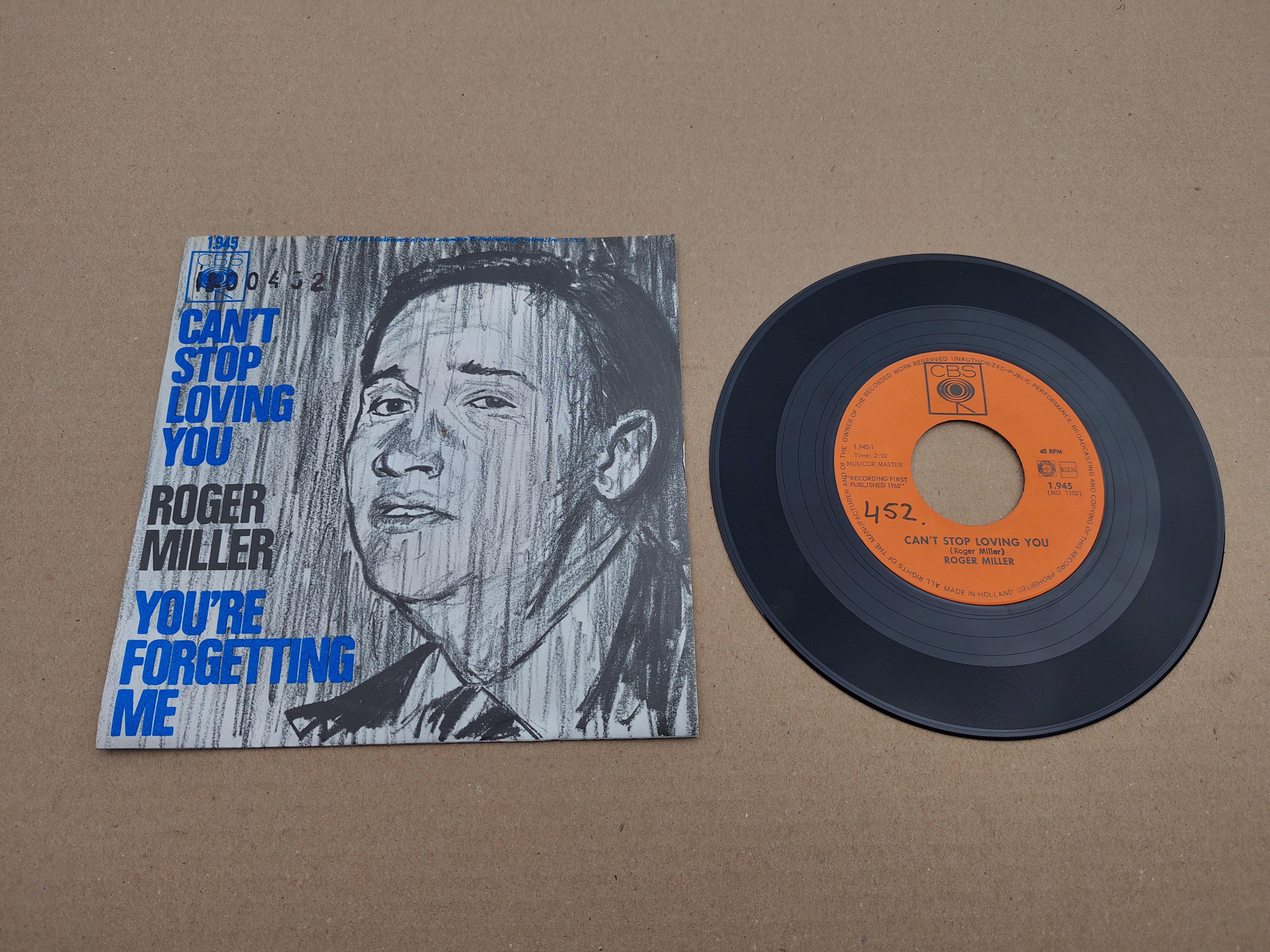 7" Single: Roger Miller - Can't Stop Loving You (1965)