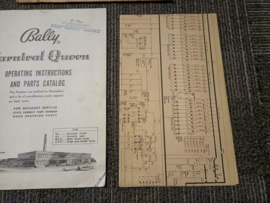 Operating Instructions Manual Bally Carnival Queen (Bingo)