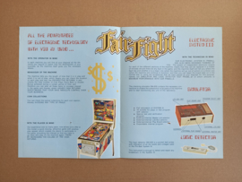 Flyer/ Folder: Recel Fair Fight (1978) Flipperkast