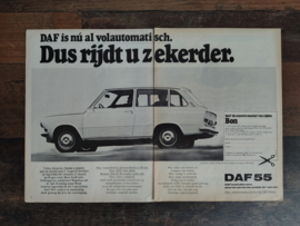 Reclame: DAF 55 Combi/ Variomatic (1971) 58 x 21 cm