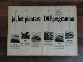 Reclame: DAF 33 / 44 / 55/ Variomatic (1968) 58 x 21 cm