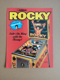 Flyer:  Gottlieb Rocky (1982) Flipperkast