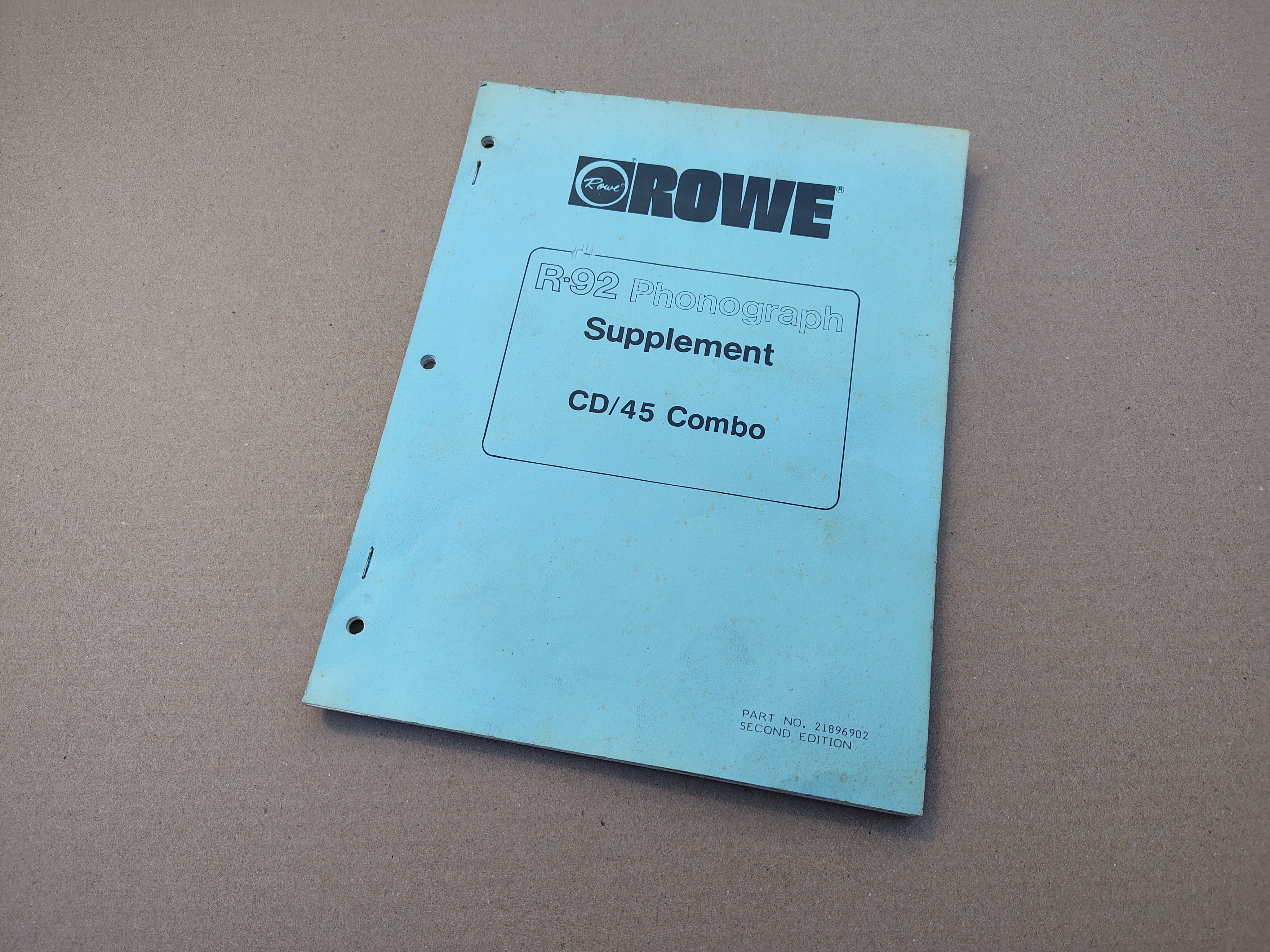 Manual CD/45 Combo (Rowe-AMi R92)