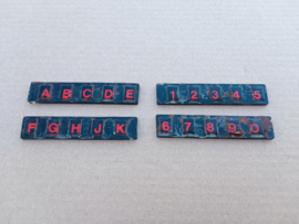 Keyplate Top Extrusion / insert And Numbers  (Wurlitzer Lyric)