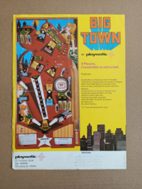 Flyer: Playmatic Big Town (1978) Flipperkast