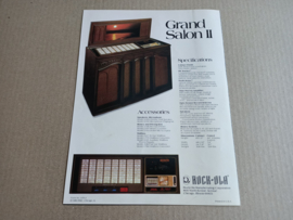 Flyer /Folder  (Rock-ola Grand-salon II) 1980