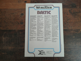Flyer: Wurlitzer Baltic II (1976) jukebox