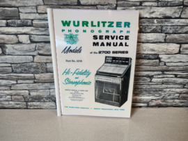 Service Manual  (Wurlitzer 2700 /2710) NEW REPRO !!