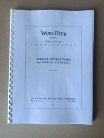 Service Manual: (Wurlitzer 1500/1550) New !! Repro !!