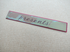 Presents/ Plastic (Rowe-AMi Tropicana /JBM)