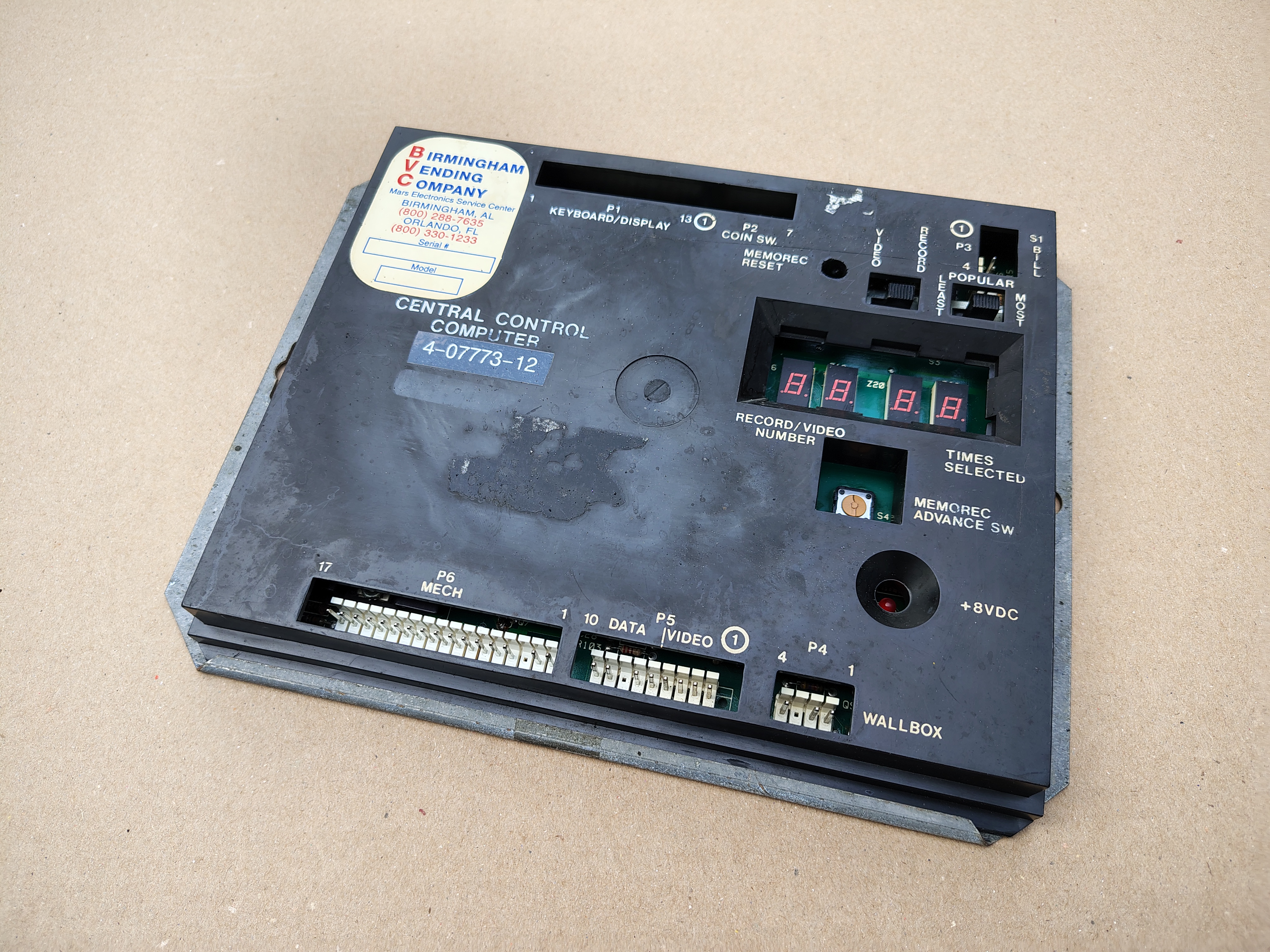 Central Control Computer/ 6-09738-10 (Rowe-AMi Div)