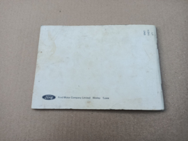 Instruction Book: Ford Cortina (1971) Englisch