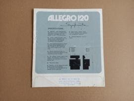 Flyer: Symphonie Allegro 120 (1977) jukebox