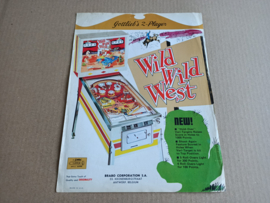 Flyer: Gottlieb Wild Wild West (1969) Pinball