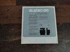 Flyer/ Folder: Symphonie Allegro 120 (1977) jukebox