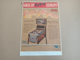 Flyer: Bally Eight Ball Deluxe (1983) Flipperkast