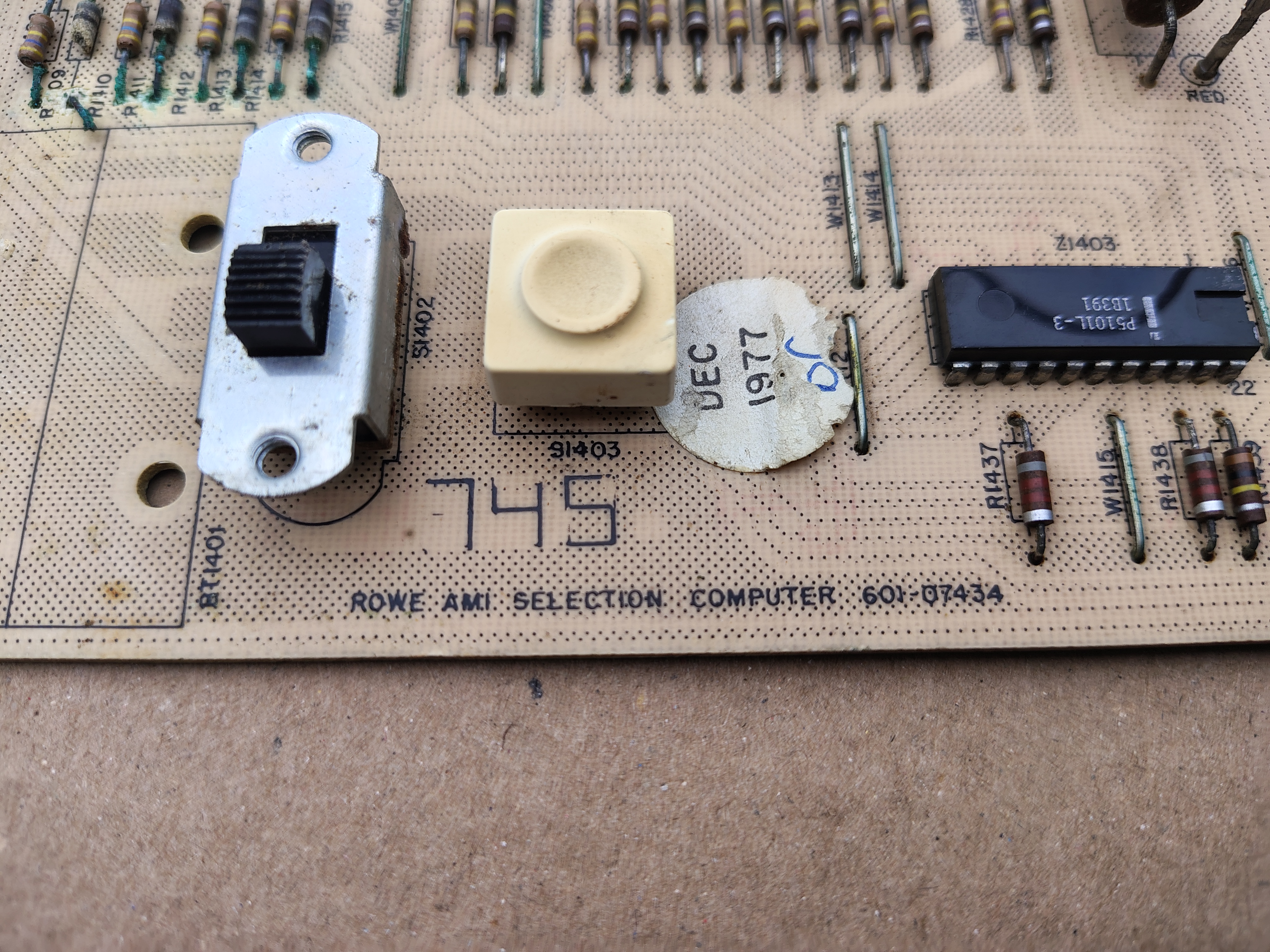 Selection Computer Board/ 601-07434 (Rowe-AMi/Div)