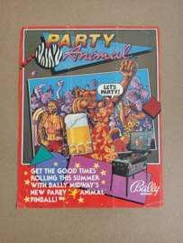 Flyer: Bally Midway - Party Animal (1987) Flipperkast