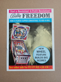 Flyer: Bally Freedom (1976) Flipperkast