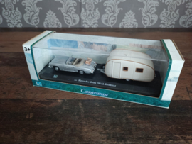 Mercedes-Benz 190SL + Caravan/ Cararama / 1:43/ NIEUW !!
