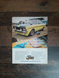 Reclame: Opel Commodore 3 Liter (1971) 29 x 21 cm
