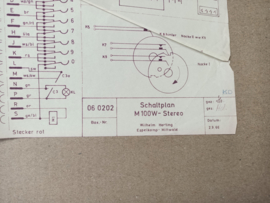 Wiring Diagram : Harting M100W (1966) jukebox