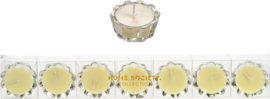 Home Society - Flower votive candles - Bloemen waxinelichtjes - set 7 stuks
