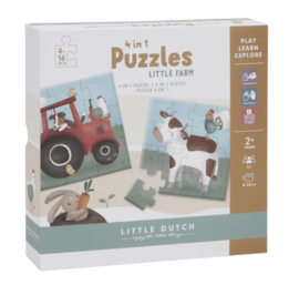 4 in 1 puzzel Little Farm