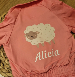 Kinderoverall roze