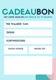 Cadeaubon - bedrag naar keuze