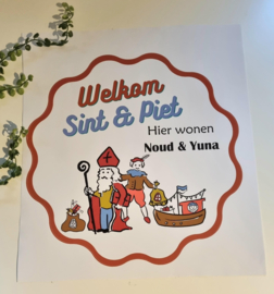Sticker - Welkom Sinterklaas