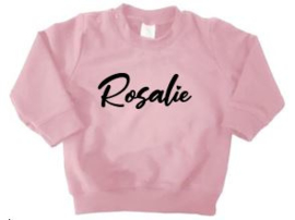 Sweater roze - diverse opdruk