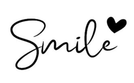 Strijkapplicatie - Smile hartje