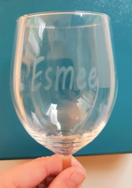 Wijnglas met naam