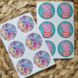 Sticker - traktatie - sticker naar wens - per 10 stuks