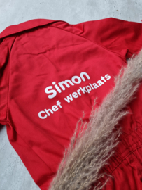 Kinderoverall rood