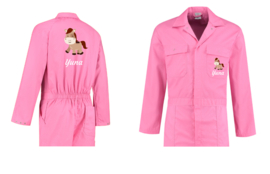 Kinderoverall roze