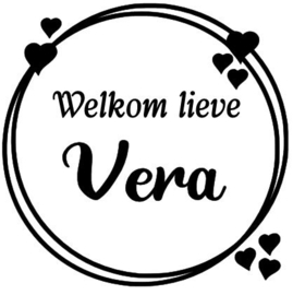 Geboortesticker, Welkom lieve