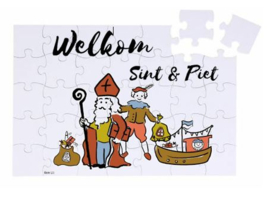 Sinterklaas puzzel - Gekleurd