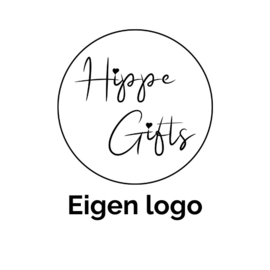 Sticker - eigen logo zwart -  per stuk