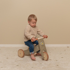 Houten driewieler olijfgroen - Little Dutch