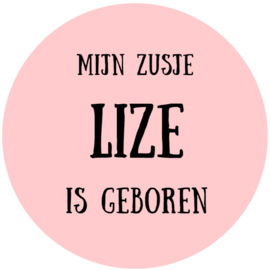 Sticker - zusje -  per stuk