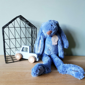 Happy horse Rabbit Richie konijn deep blue 38 cm met of zonder naam