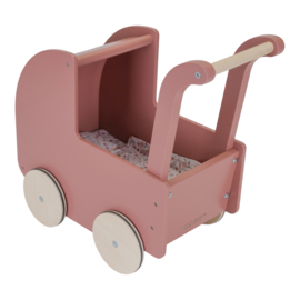 Poppenwagen FSC incl. Textiel - Little Dutch