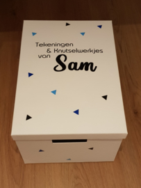Bewaardoos M - Tekeningen & Knutselwerkjes van