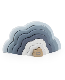 Label Label - Houten regenboog - Blue