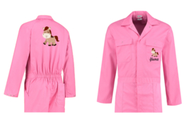 Kinderoverall roze