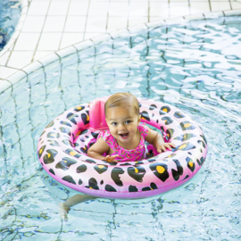 Baby float Panterprint Rosé goud 0-1 jaar - Swim Essentials