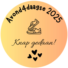 Sticker - Avond4daagse knap gedaan -  per stuk