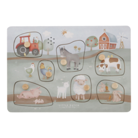 Houten Geluidenpuzzel Little Farm